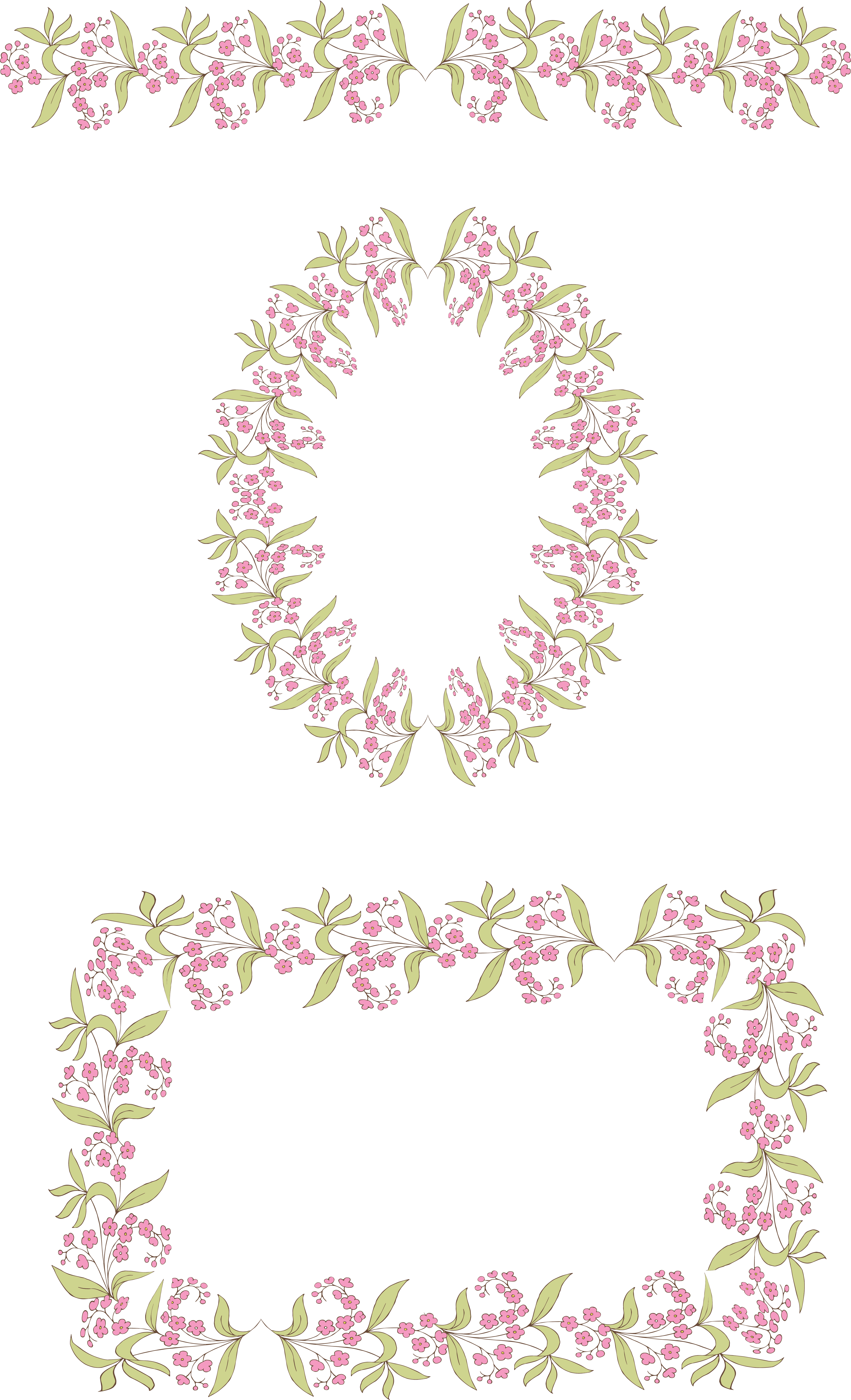 Free Stock Vector – Vintage Floral Frame Borders & Clip Art Images ...