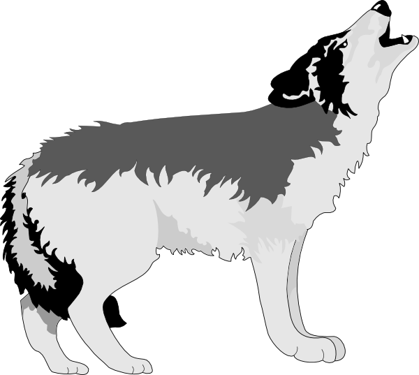 Wolf Howling Clip Art at Clker.com - vector clip art online ...