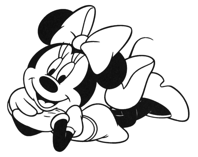 minnie mouse face coloring pages | www.walzem.net