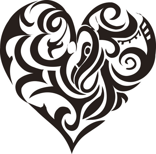 Filigree Heart Tattoo