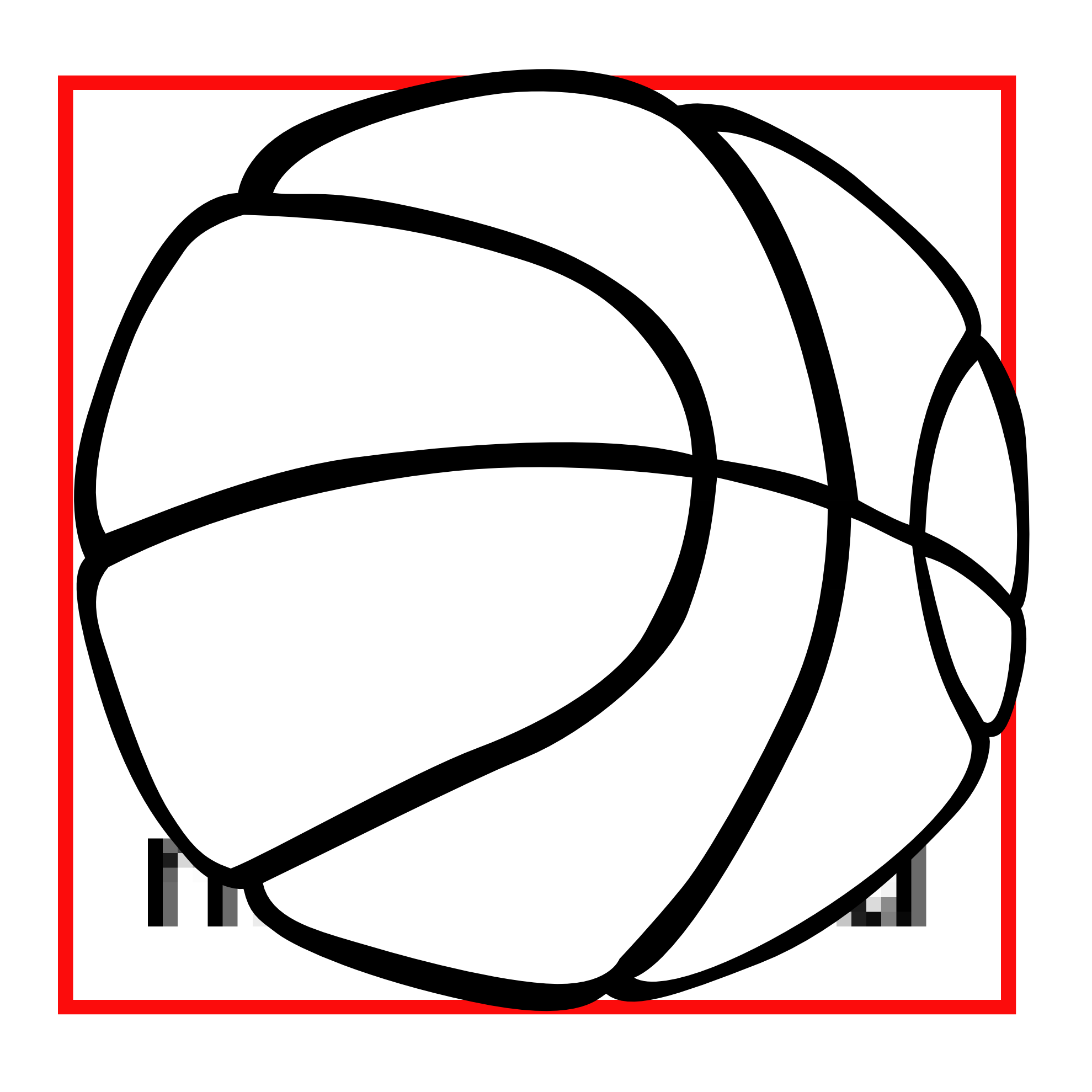 basketball sports black white line art hunky dory SVG colouringbook.