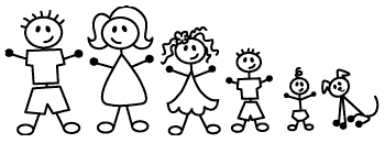 Family Clipart 5 People Stick People - Gallery