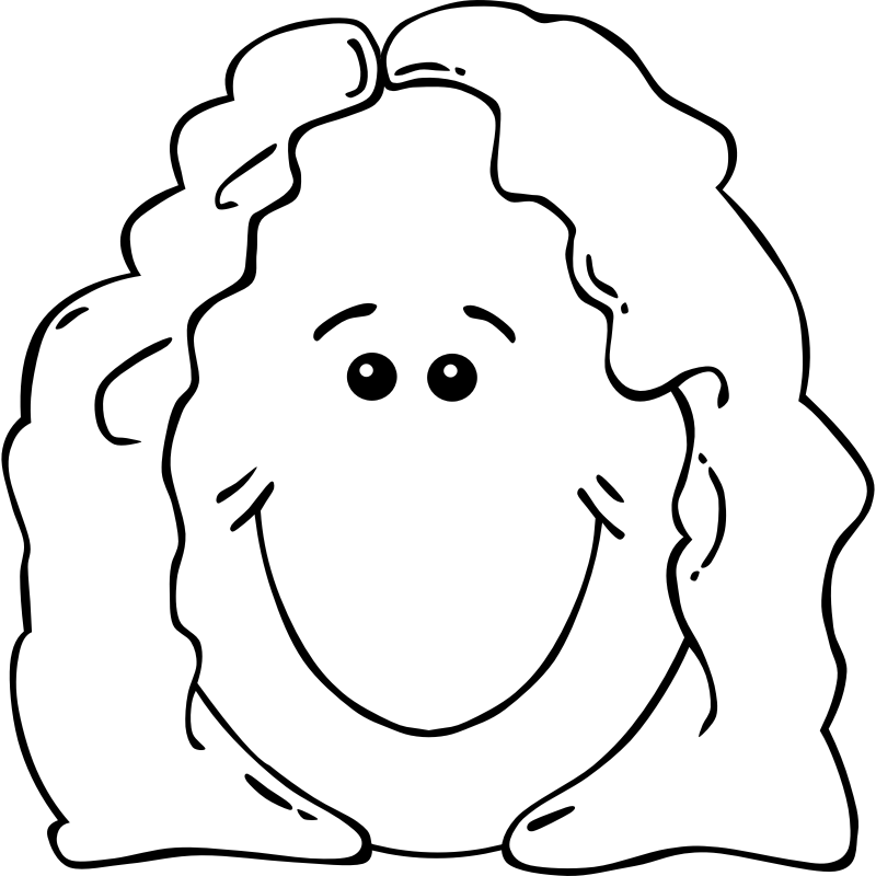 Clipart - Lady Face from World Label