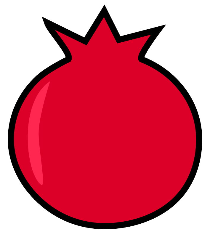 Clipart - Pomegranate