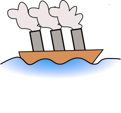 Steamer Boat clip art - Download free Transport vectors