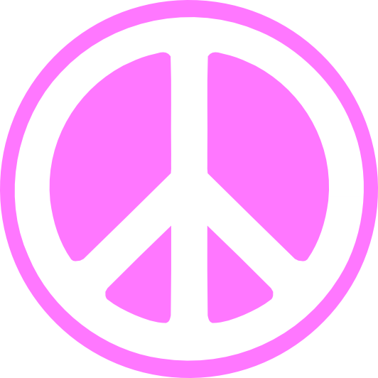Fuchsia Pink Peace Symbol 10 Flower SVG Scalable Vector Graphics ...