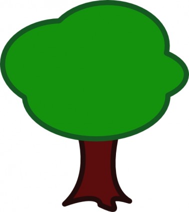 Simple Tree clip art Vector clip art - Free vector for free download