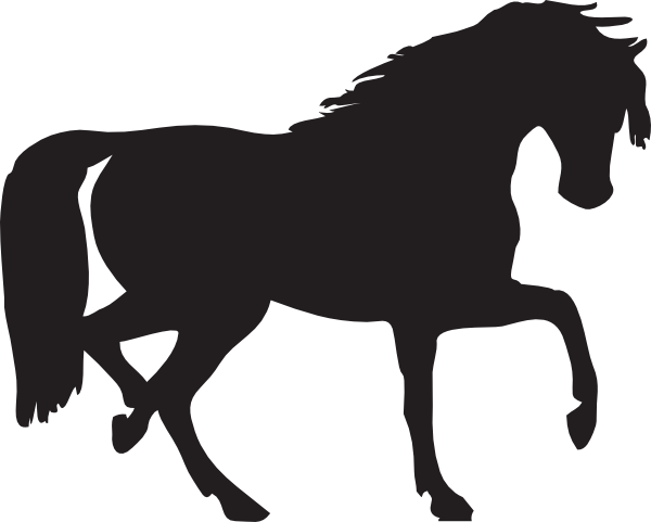 Horse Silhouette clip art - vector clip art online, royalty free ...