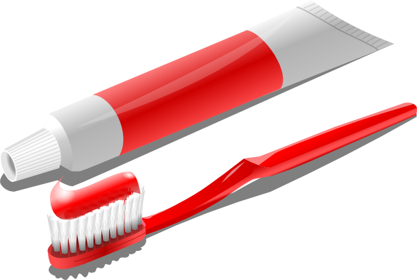 Toothbrush With Toothpaste 2 clip art - vector clip art online ...