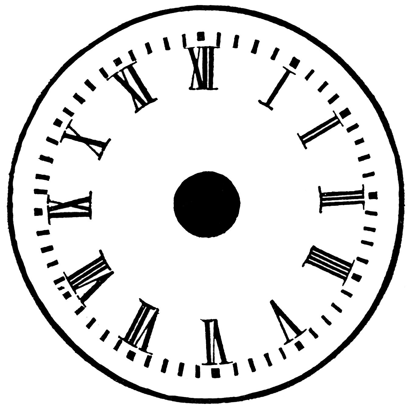 Blank Analogue Clock Faces - ClipArt Best
