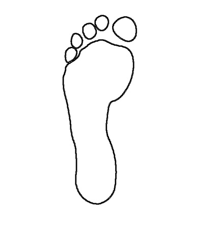 Footprint Outline Template Images & Pictures - Becuo