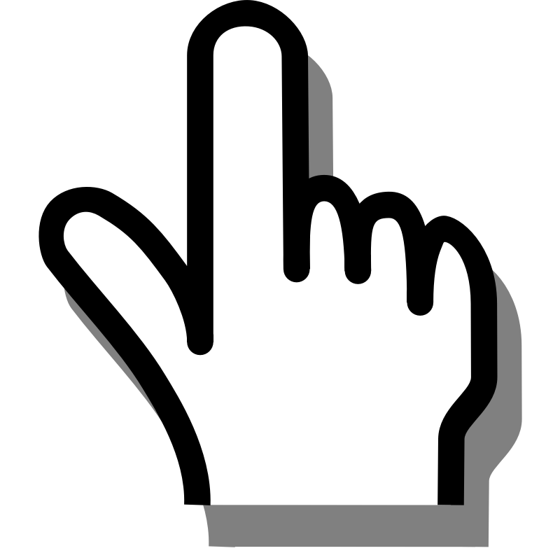 Clipart - pointing finger 01