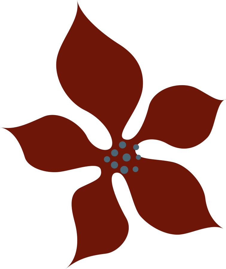 Red Flower SVG Vector file, vector clip art svg file