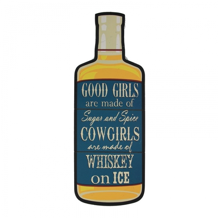 SIGN167 Cowgirls Are Made Of Whiskey Sign