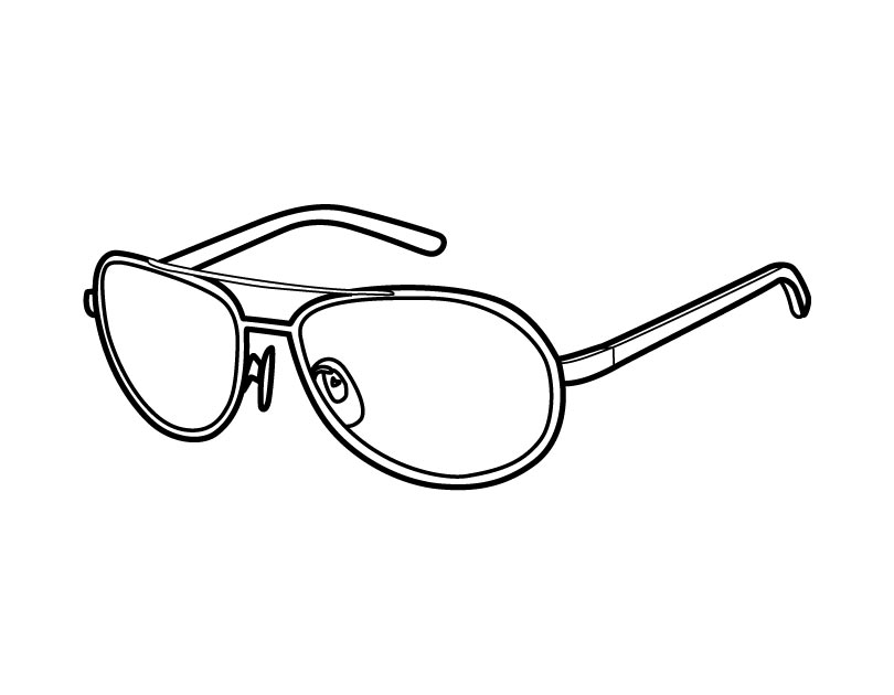boy glasses Colouring Pages