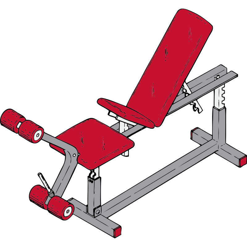 Clipart - exercise bench