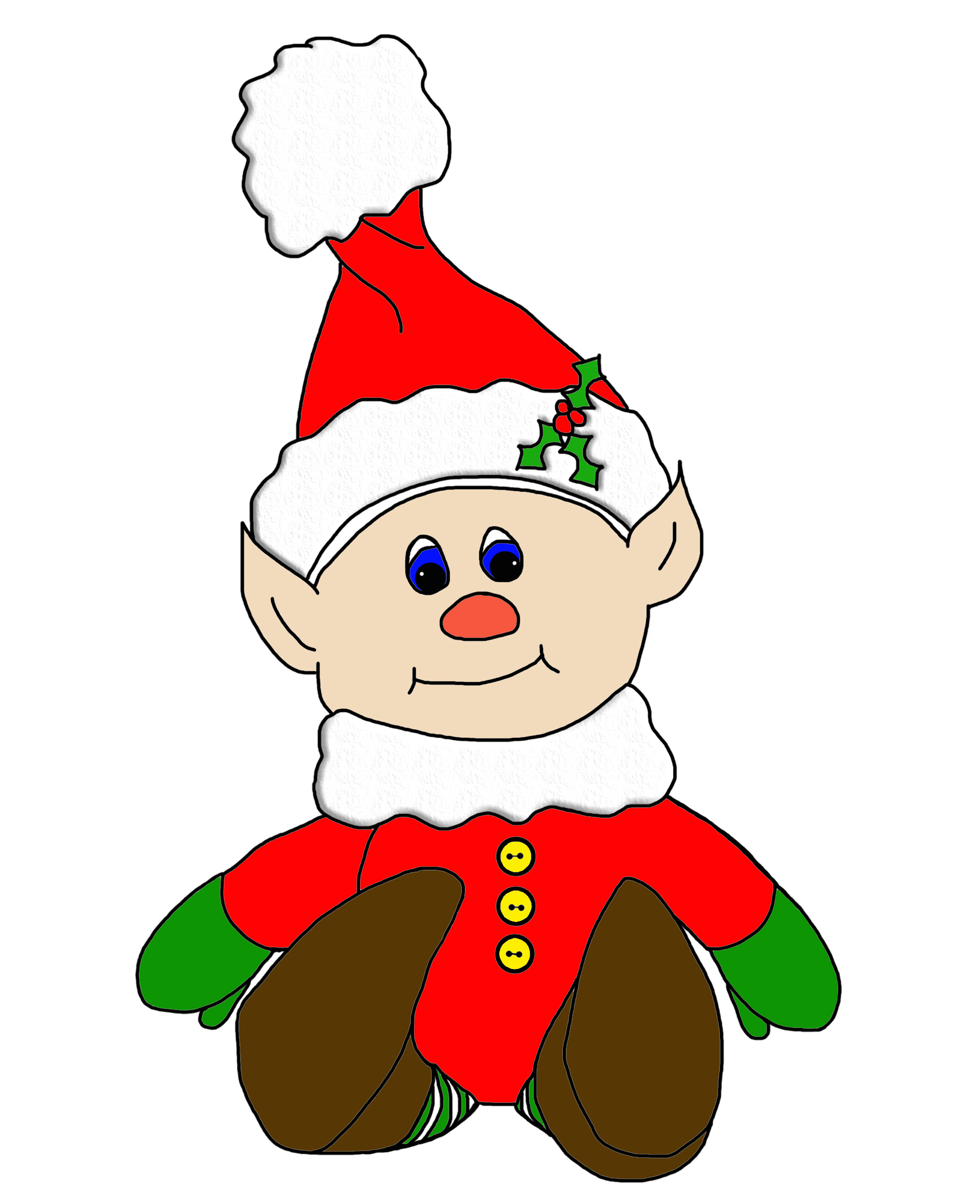 Picture Of Christmas Elf - ClipArt Best