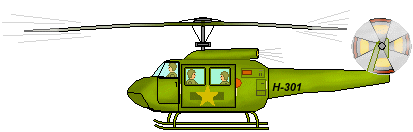 Helicopter Clip Art - Huey Military Helicopter In Flight