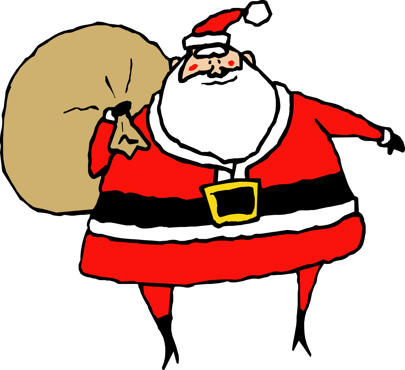 Santa Clipart With Sleigh | Clipart Panda - Free Clipart Images
