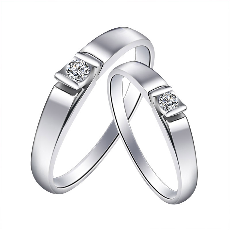 new design fashionable couple wedding ring with daimond-High ...