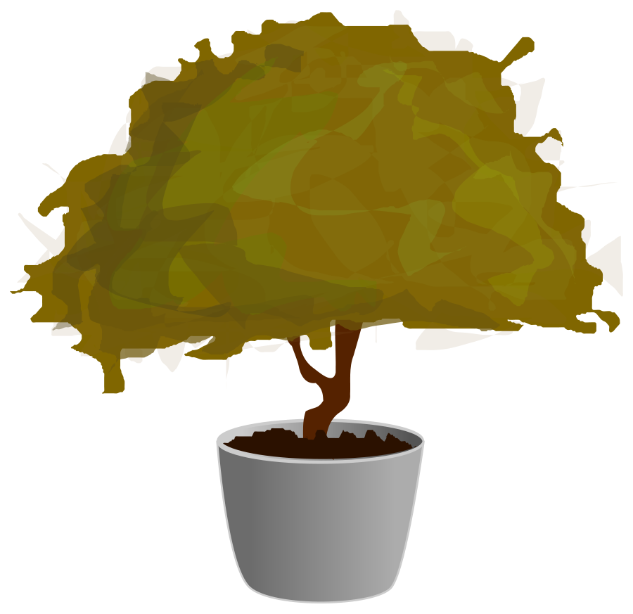 Plant in Pot small clipart 300pixel size, free design