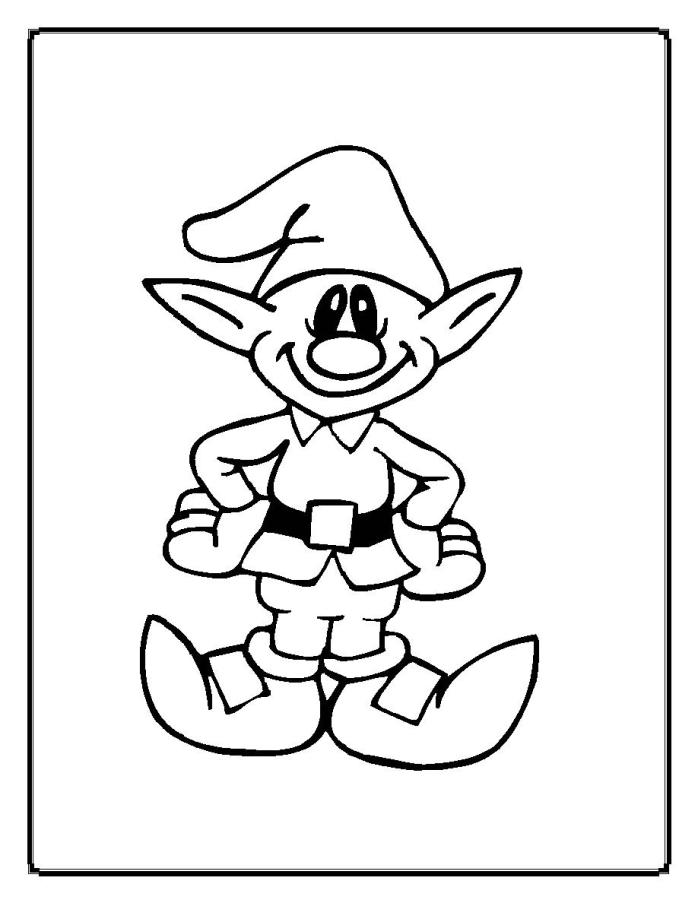 Elvenpath Coloring Pages Christmas Elf Coloring Pages Elfi di ...