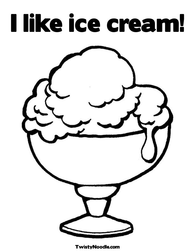 Pin Pin Ice Cream Coloring Pages With Waffle Cone Cake On ...