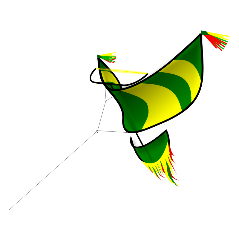 Clipart - traditional kite