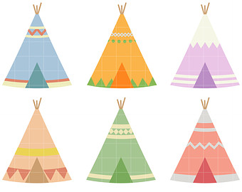 Popular items for teepee card on Etsy