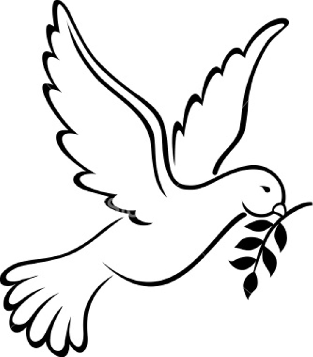 Images For > Peace Dove Clipart