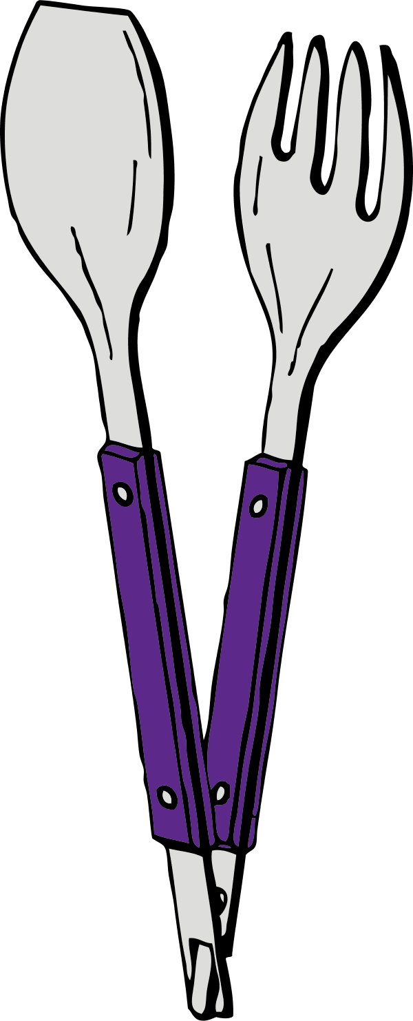 fork and spoon - vector Clip Art