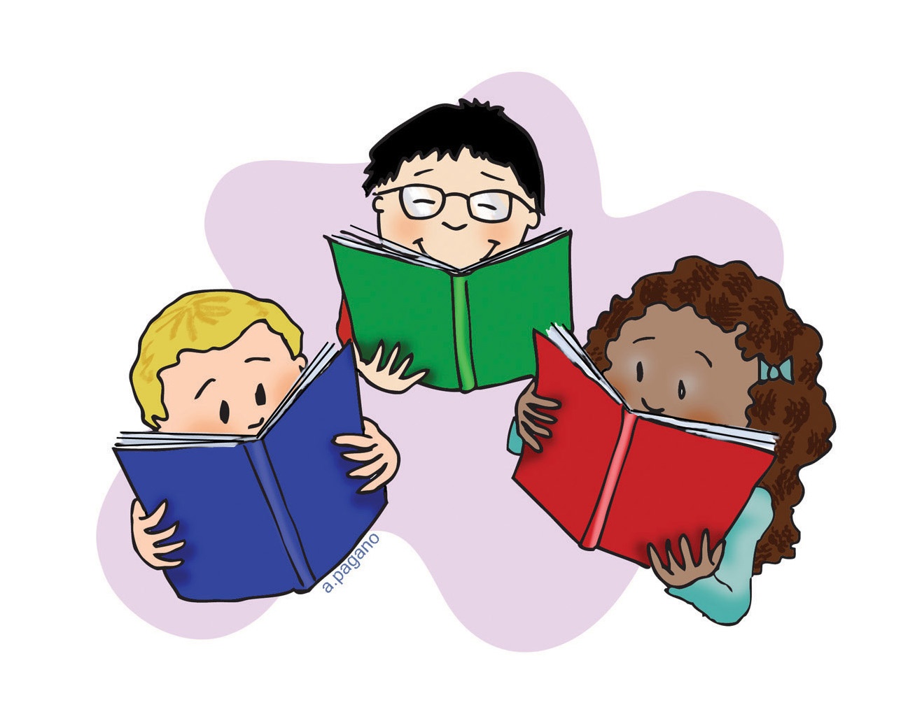 free clip art child reading books - photo #42