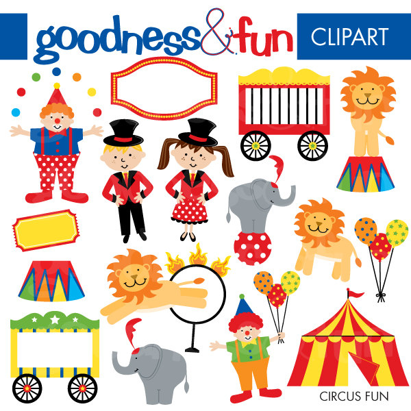 Popular items for circus clipart on Etsy