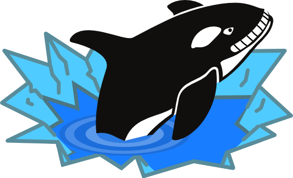 Killer Whale clip art - vector clip art online, royalty free ...