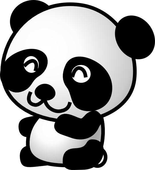 Panda 7 clip art - vector clip art online, royalty free & public ...