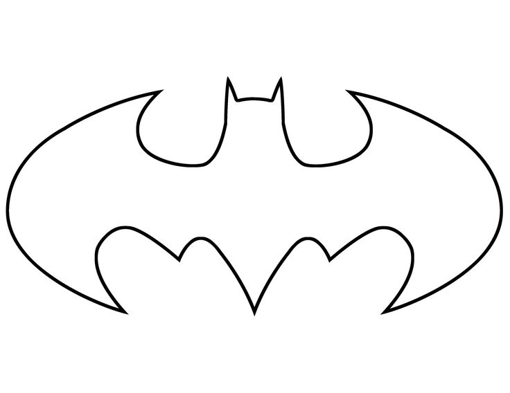 Batman Symbol Template - ClipArt Best | crafts | Pinterest