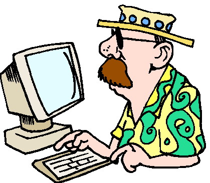 Clip Art - Pc hawaii man with hat