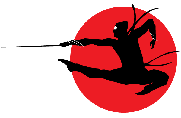 Japanese Ninja Silhouette | Free Vector Clipart