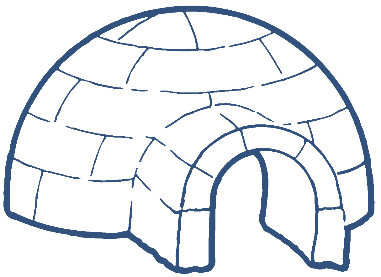 Igloo Clip Art Black And White | Clipart Panda - Free Clipart Images
