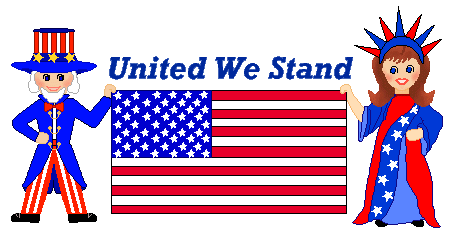 Patriotic Clip Art - Statue of Liberty - Uncle Sam - USA Flag