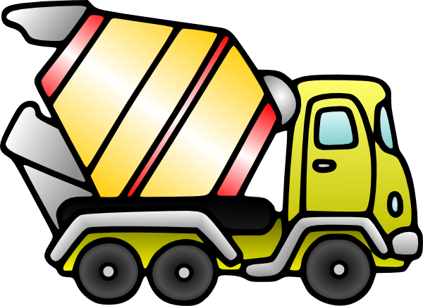 Mixer Truck clip art - vector clip art online, royalty free ...