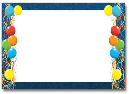 Party Balloons Border