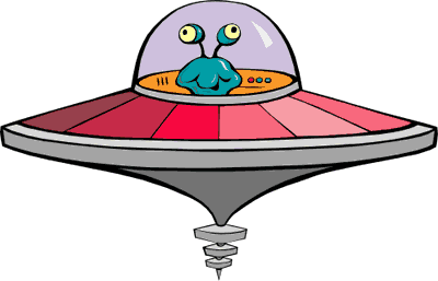 Pix For > Cartoon Aliens In Spaceships