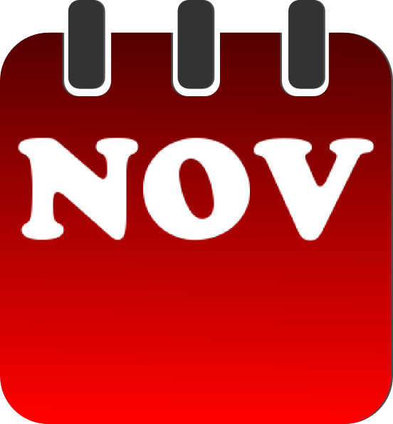 November Calendar Clip Art