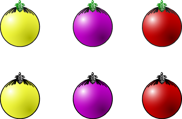 Christmas Balls clip art Free Vector / 4Vector
