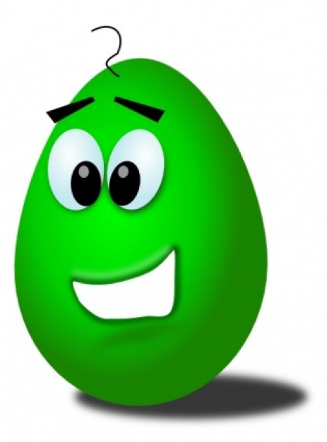 Green Comic Egg clip art Vector | Free Download