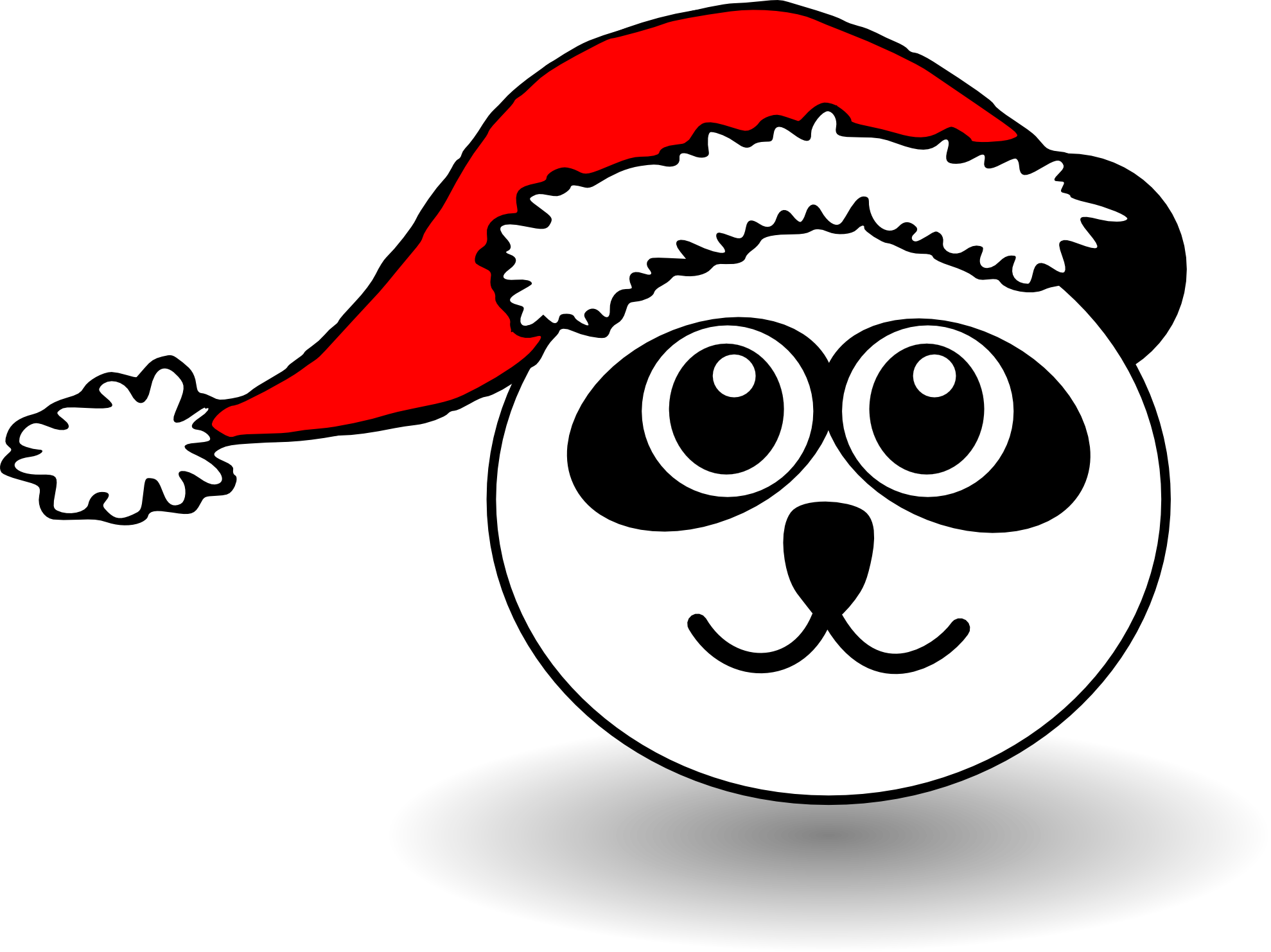 Xmas Stuff For > Cartoon Christmas Santa Hat