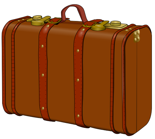 Luggage Brown Leather Clip Art Download