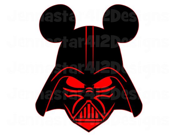 Star Wars Darth Vader Mickey DIY Printable Iron On Transfer Digital F…