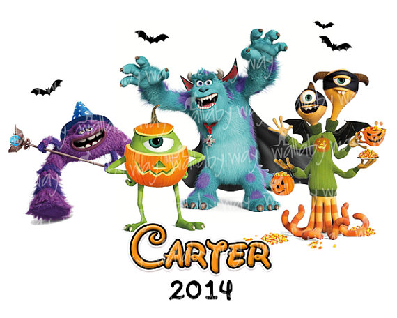 Disney Halloween Monsters Inc Printable Iron On by TheWallabyWay